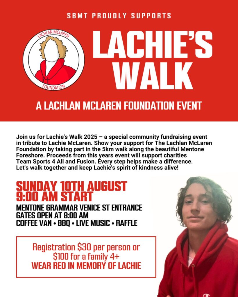 Lachies Walk Sunday 10 August